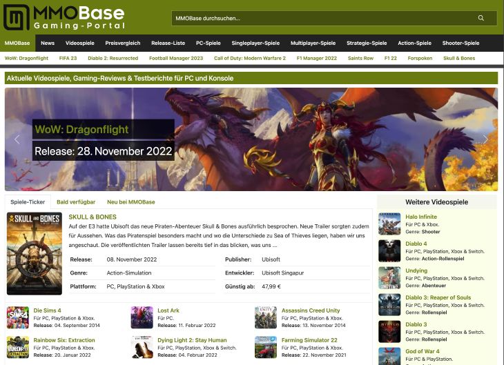 Referzenz - Portal von MMOBase